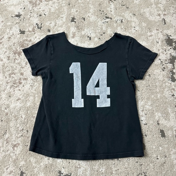 Brandy Melville Tops - Women’s Y2K Grey Graphic Short Sleeve Shirt Size Small/Medium